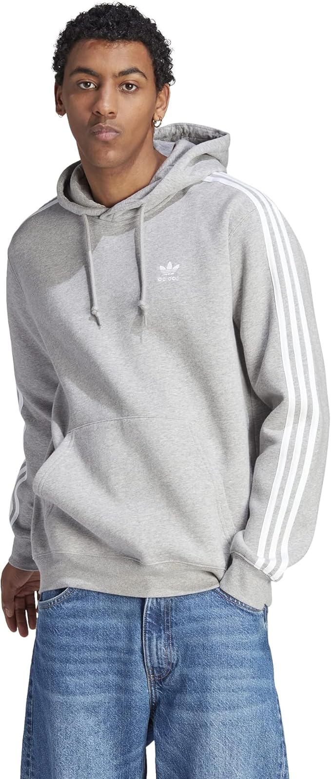 Sudadera con capucha de 3 rayas Adicolor Classics para hombre de Adidas Originals IL2496