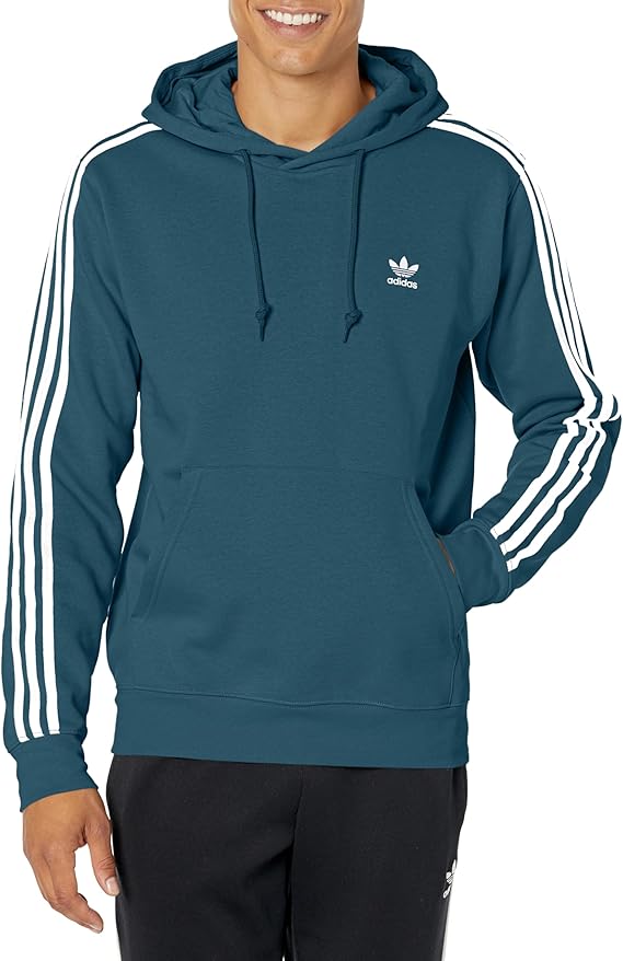 Sudadera con capucha de 3 rayas Adicolor Classics para hombre de Adidas Originals IL2491