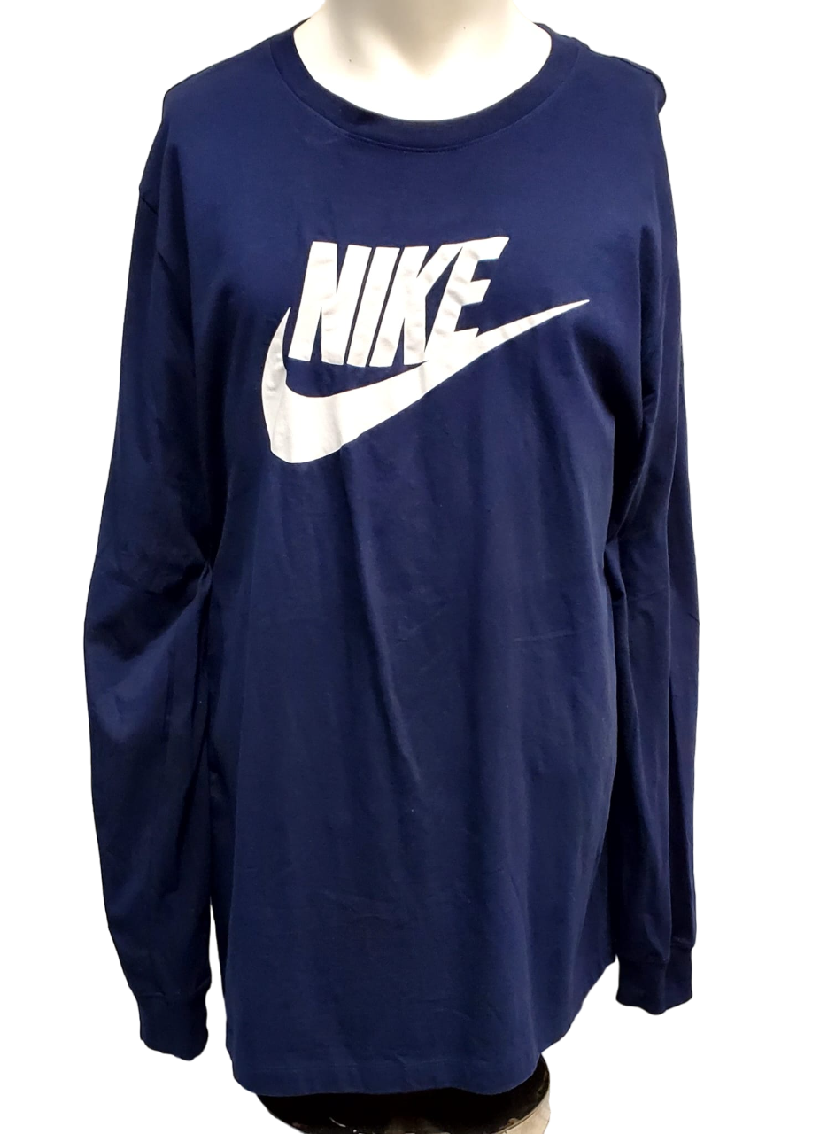 Camisa de manga larga Nike para hombre azul marino DR0534-420