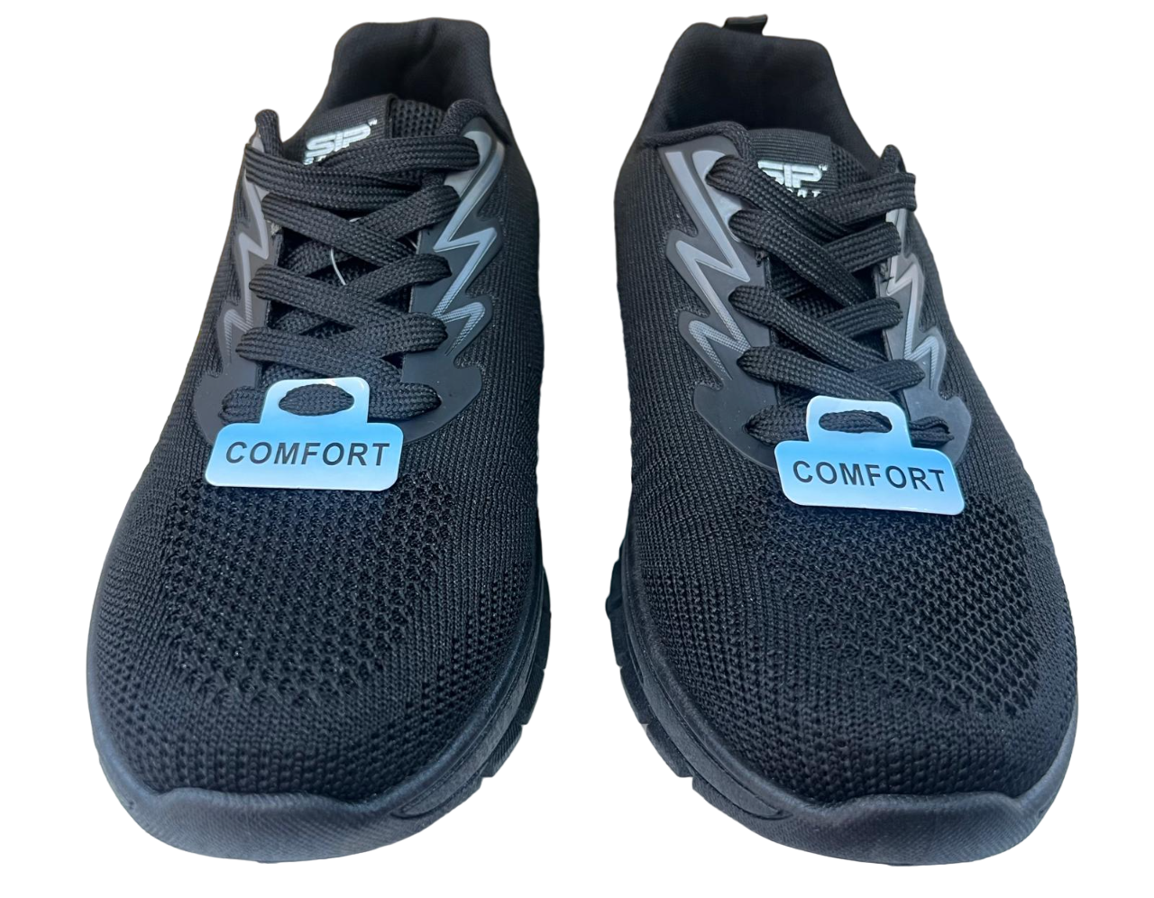 Chaussures de course SP Sport Comfort pour hommes, noir