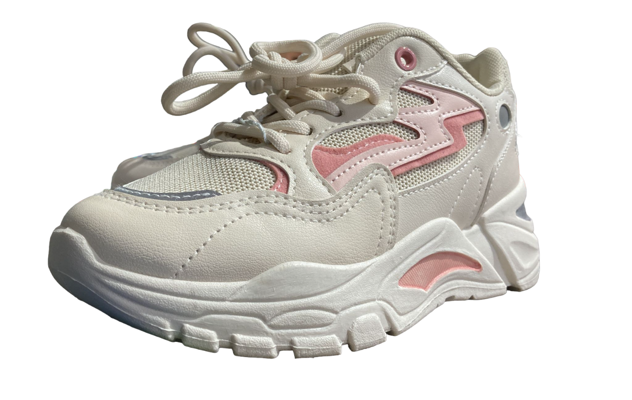 Chaussures de sport Y88 Beige Pick et gris fluo