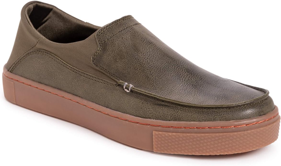 MUK LUKS Men's Park Place Sneaker-Denim Loafer