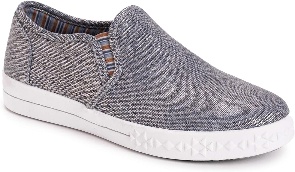 Zapatillas deportivas Street Savvy para mujer de MUK LUKS, estilo mocasín azul