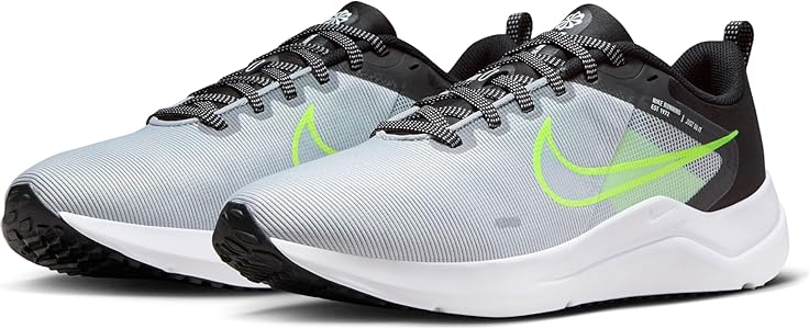 Nike Downshifter 12 DD9293 011 Wolf Grey/White-Black-Volt