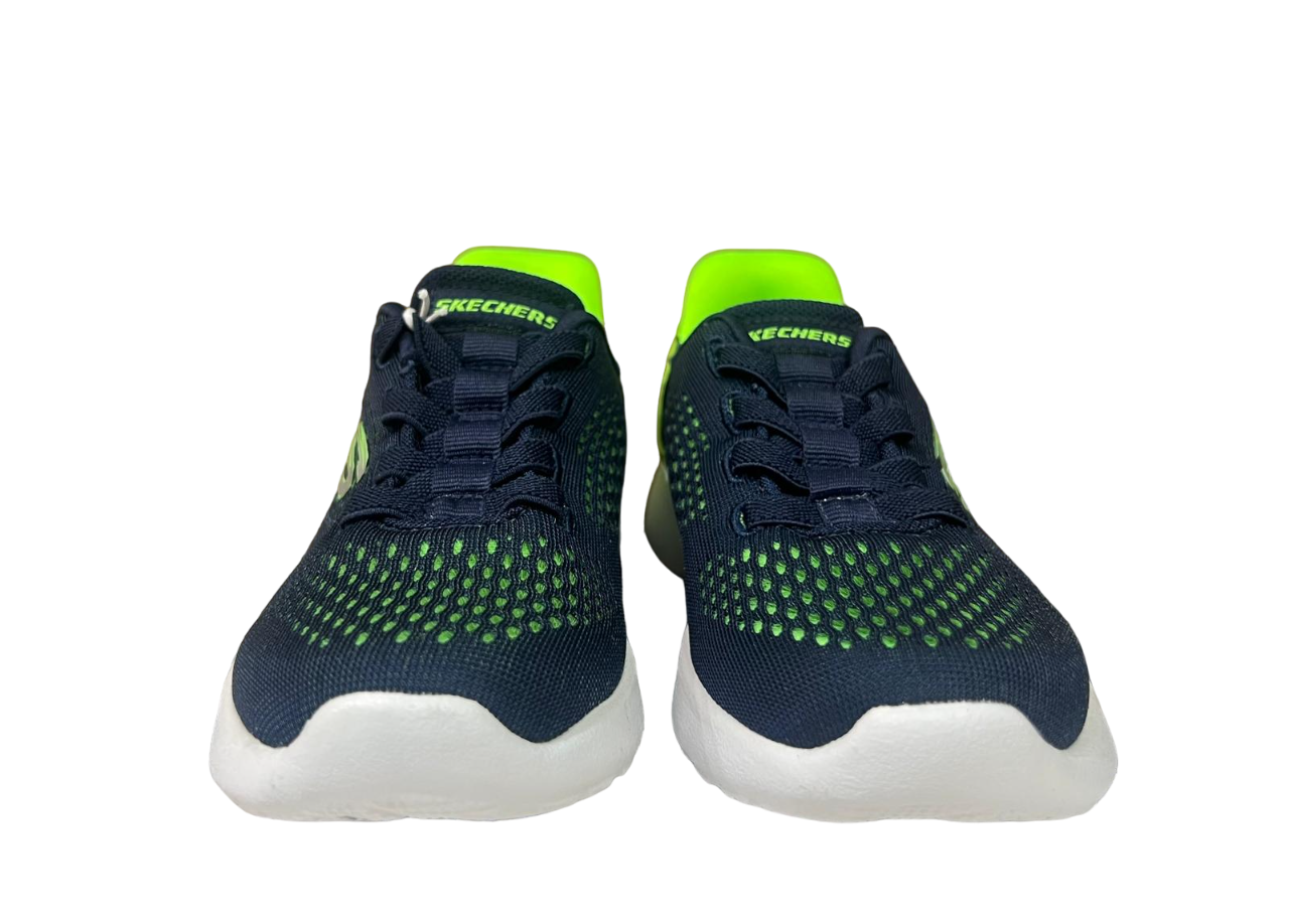 Zapatillas Skechers Swift Fit para niños en azul marino y verde