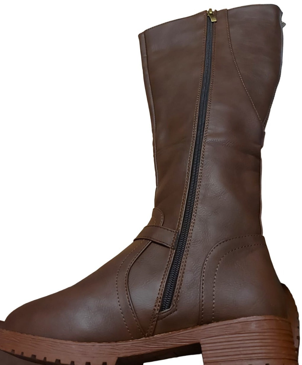 Bottes de cowboy en cuir marron pour femmes Devon Sports