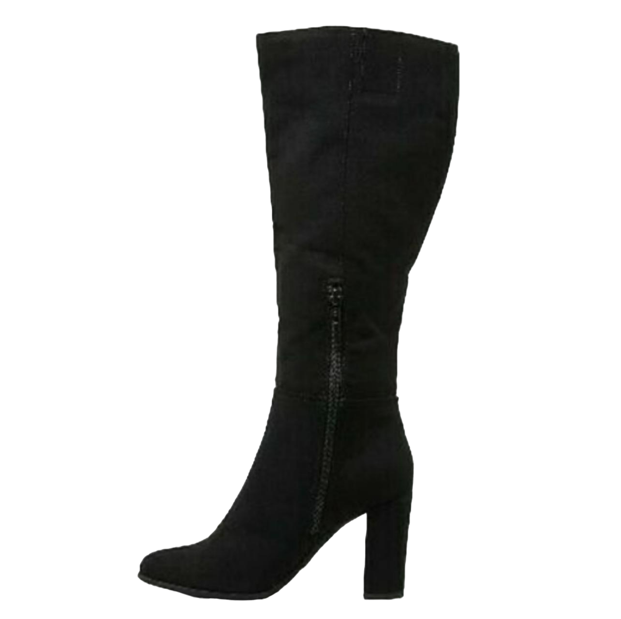 A New Day Black Knee High Boots Suede