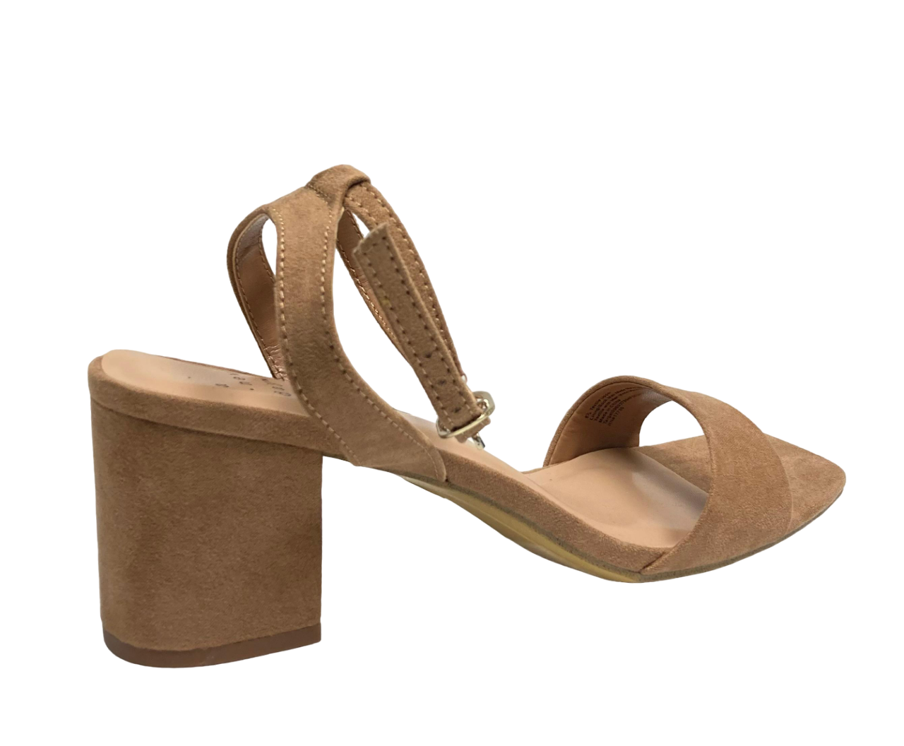 A New Day Women Square Toe Brown Beige Heels