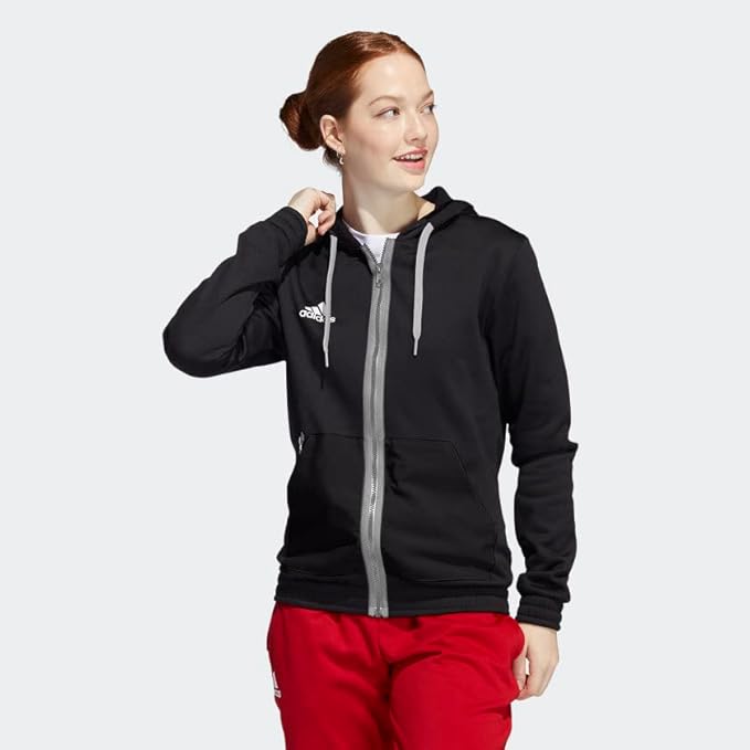 Sudadera con capucha Adidas Team FZ para mujer - HI0698 