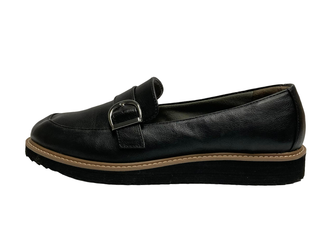 Mocasines Eurosoft para mujer, color negro