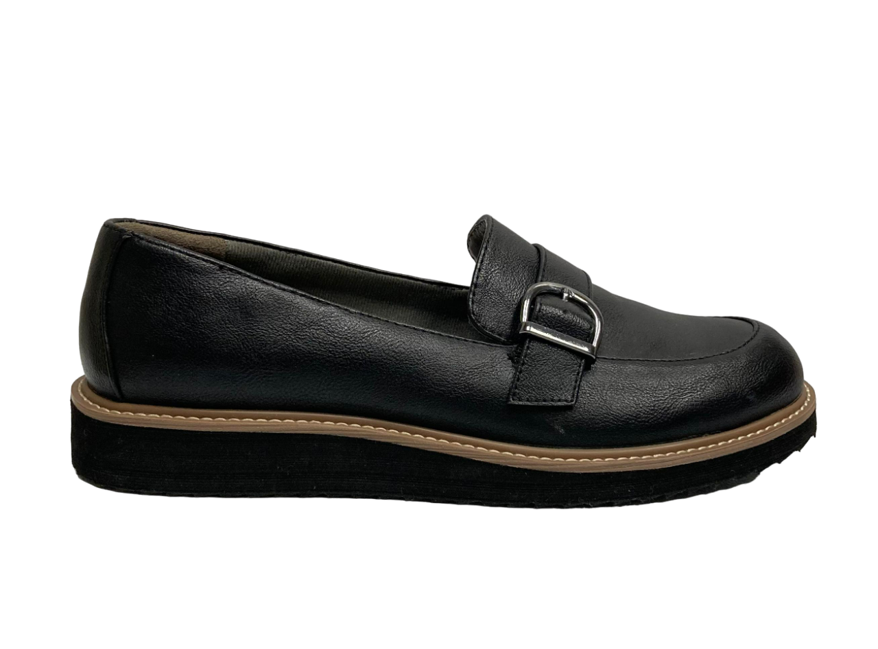 Mocasines Eurosoft para mujer, color negro