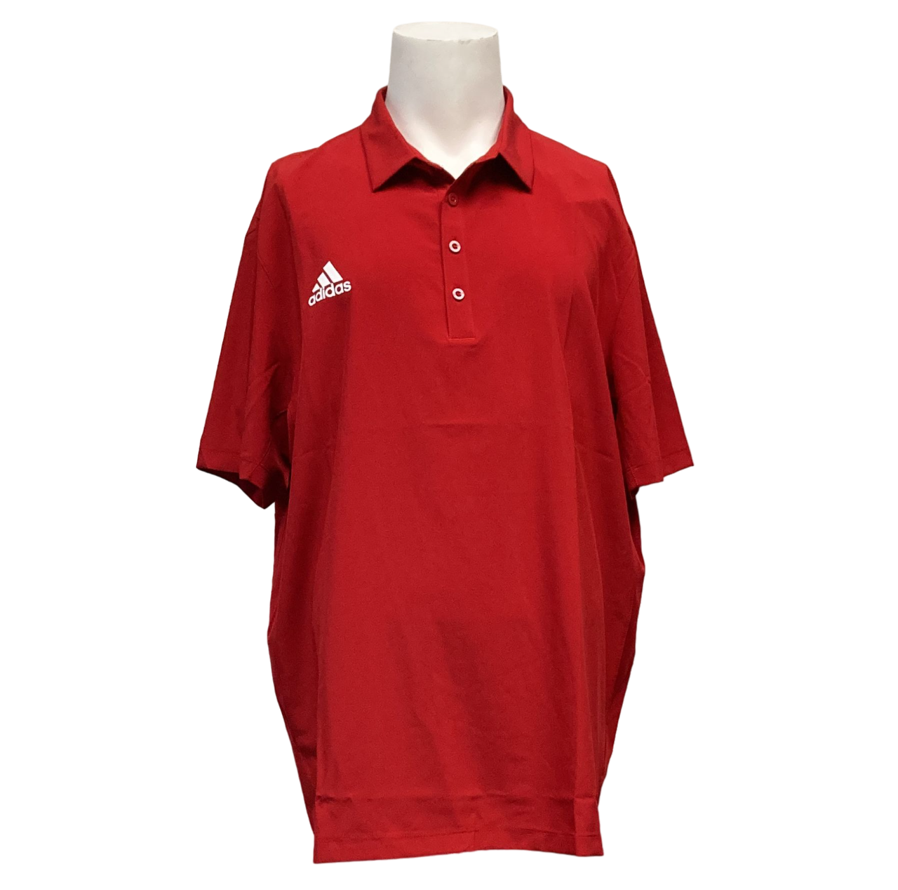 Polo Adidas Steam para hombre 129535471 Team Powder Red/White HH7414