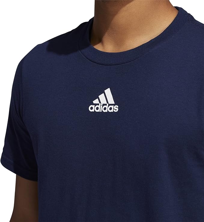 T-shirt en coton coupe régulière pour homme Adidas Amplifier EK017 Collegiate Navy