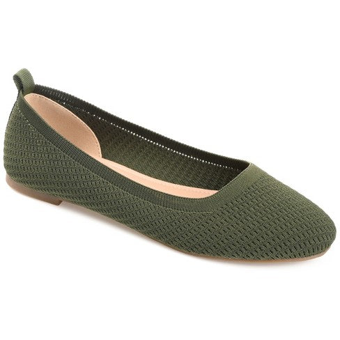 Bailarinas de punta redonda sin cordones Maryann Tru Comfort Foam para mujer de Journee Collection 