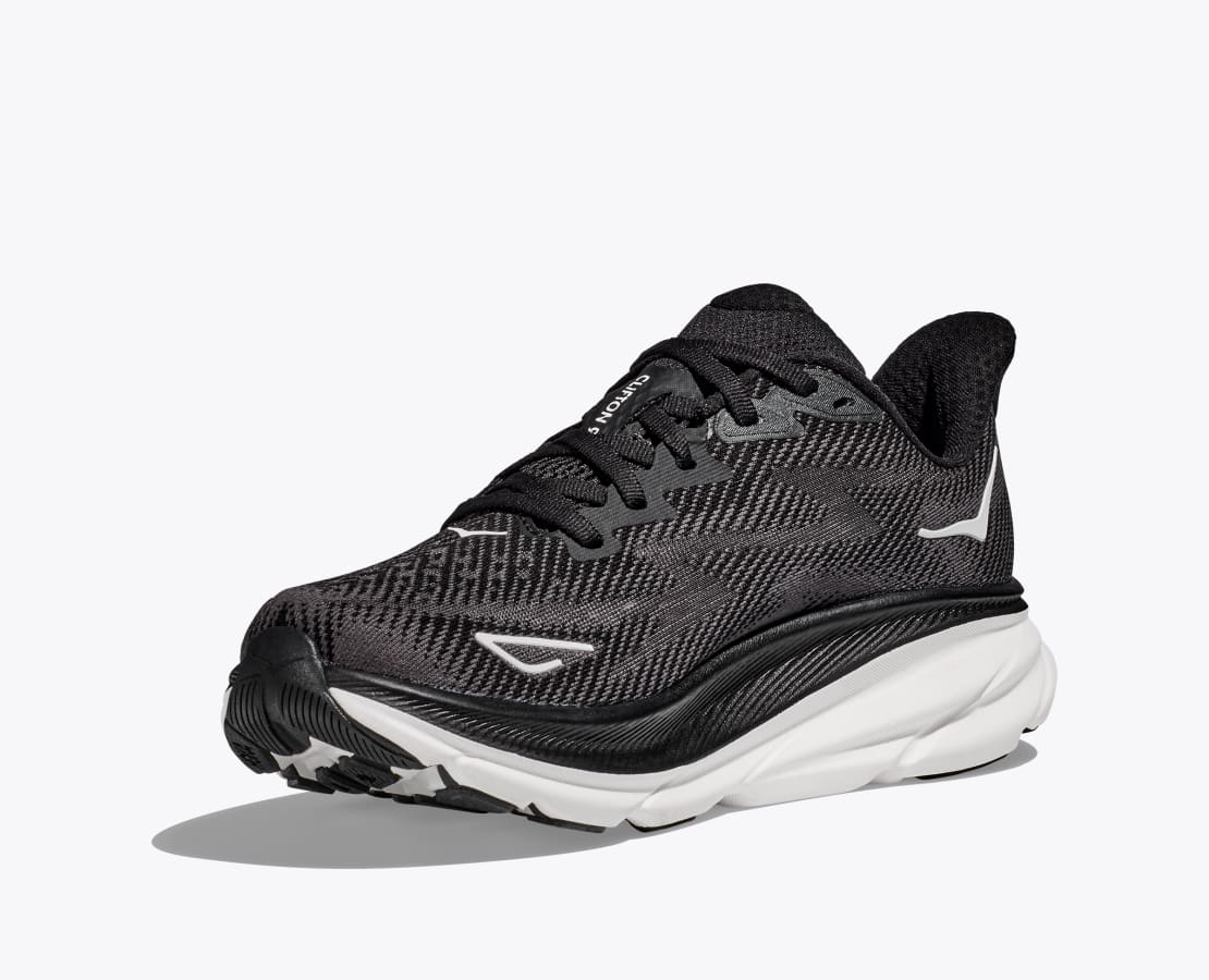 Hoka Women's Clifton 9| Black and White |1127952