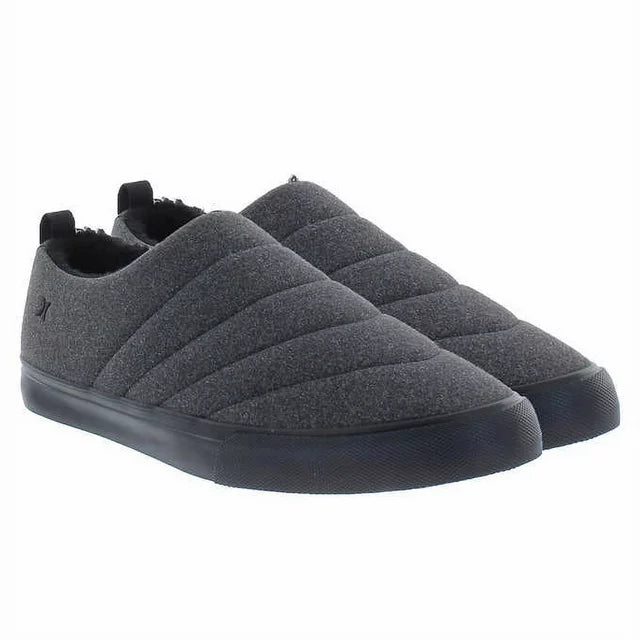 Sabots Hurley Arlo Puff pour hommes, chaussures d'hiver grises 