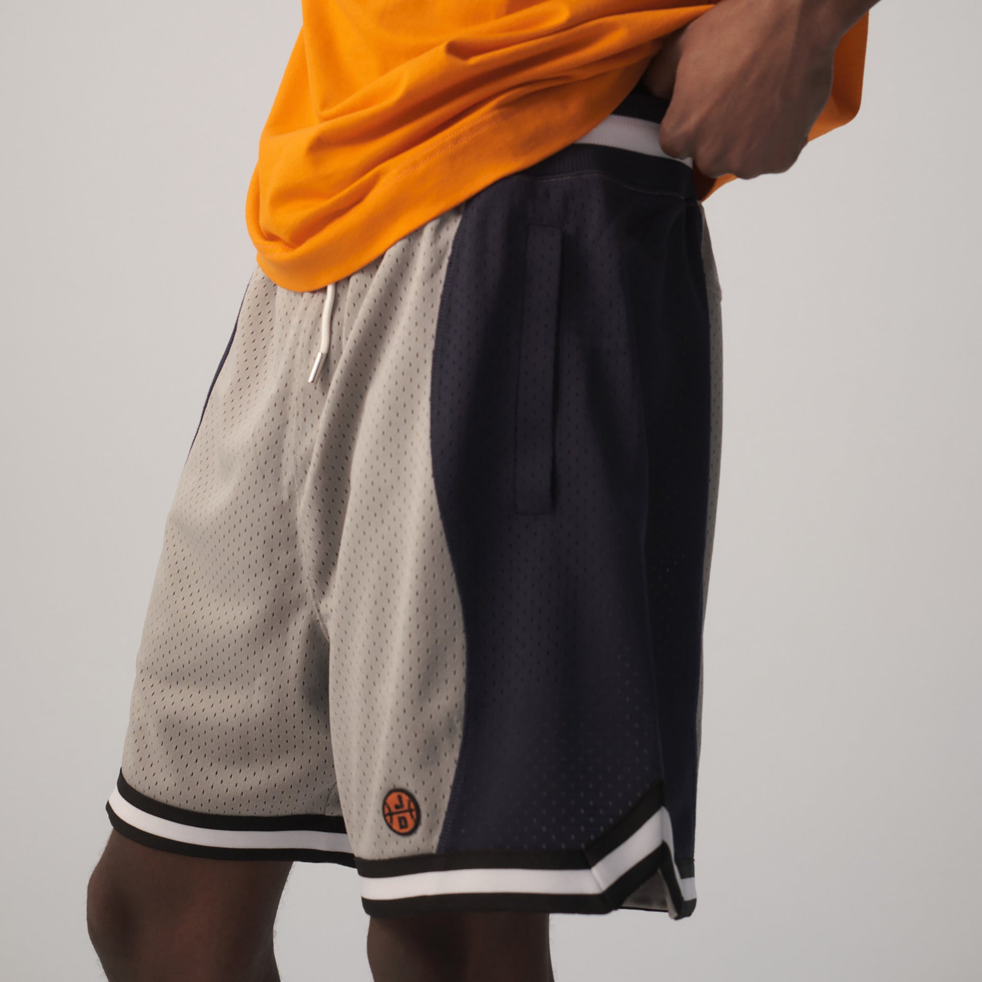 All City Just Don Mesh Shorts Navy and Gray