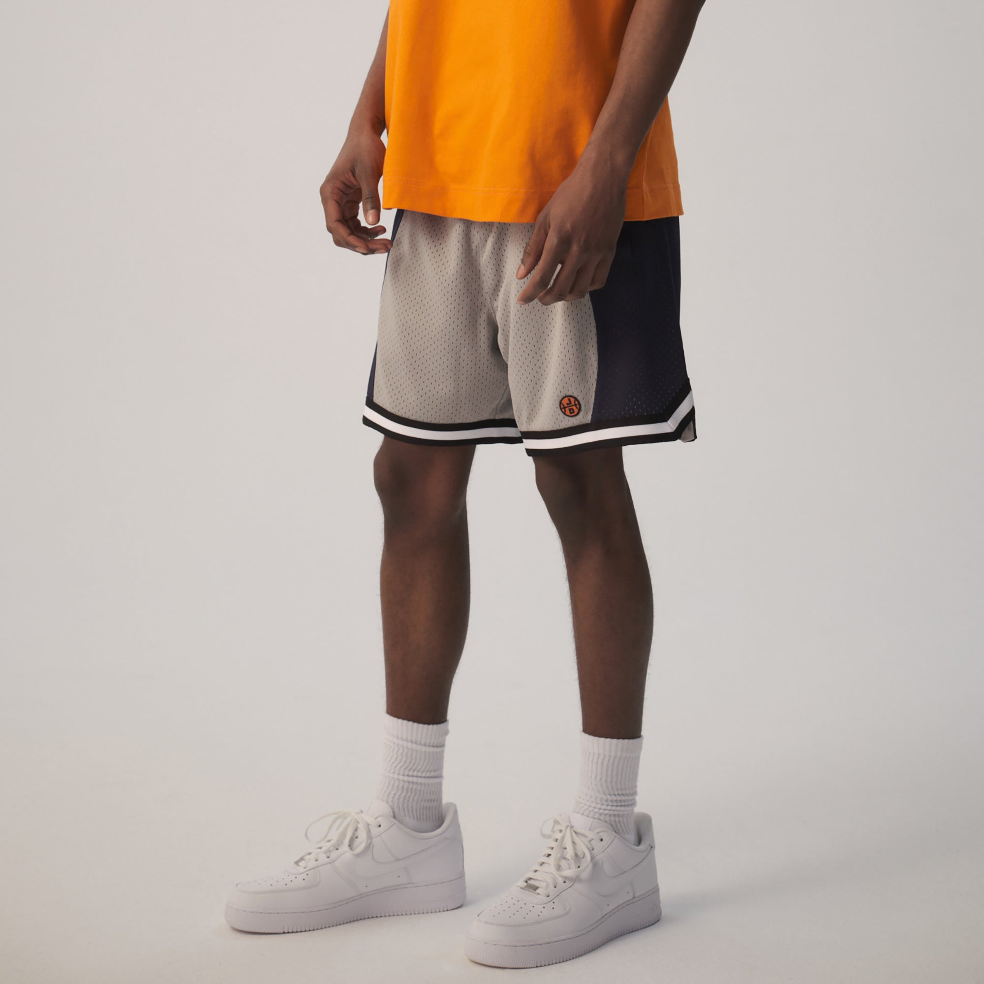 All City Just Don Mesh Shorts Navy and Gray