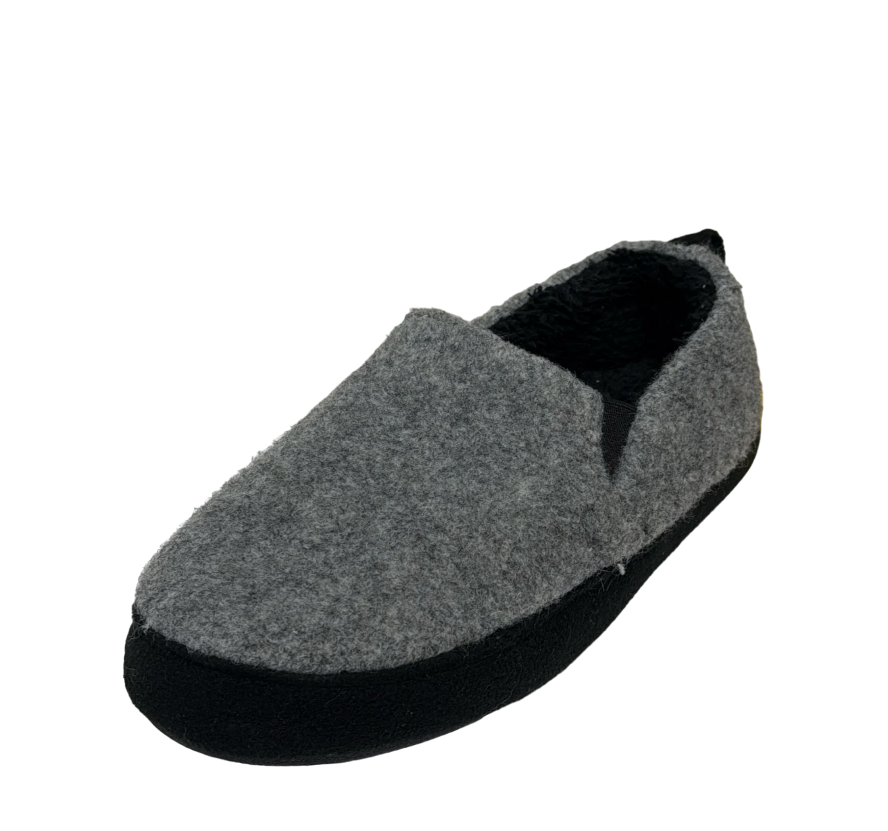 Chaussons gris pour enfants à enfiler