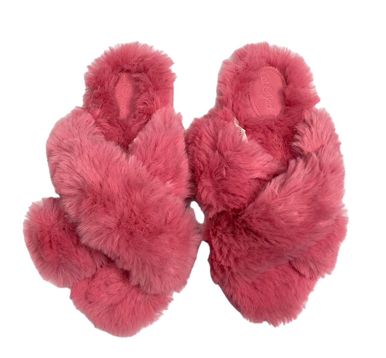 Chaussons chauds pour enfants rose