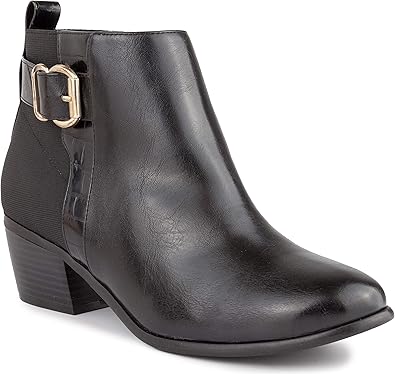 London Fog Womens Harmony Heeled Ankle Bootie