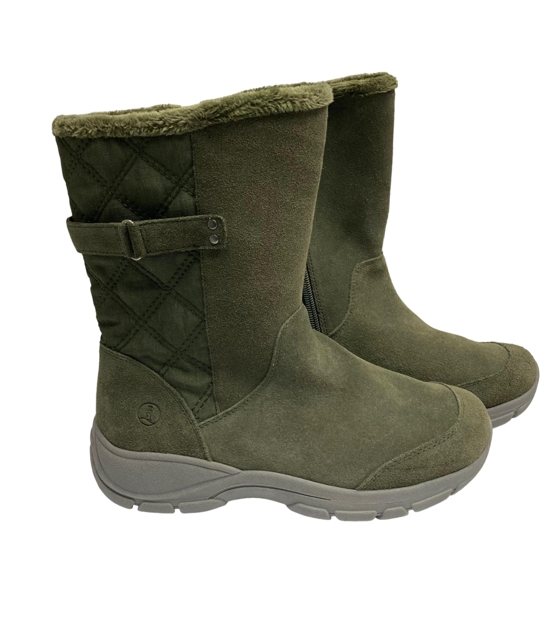 Botas de nieve de microgamuza para mujer de Lands End