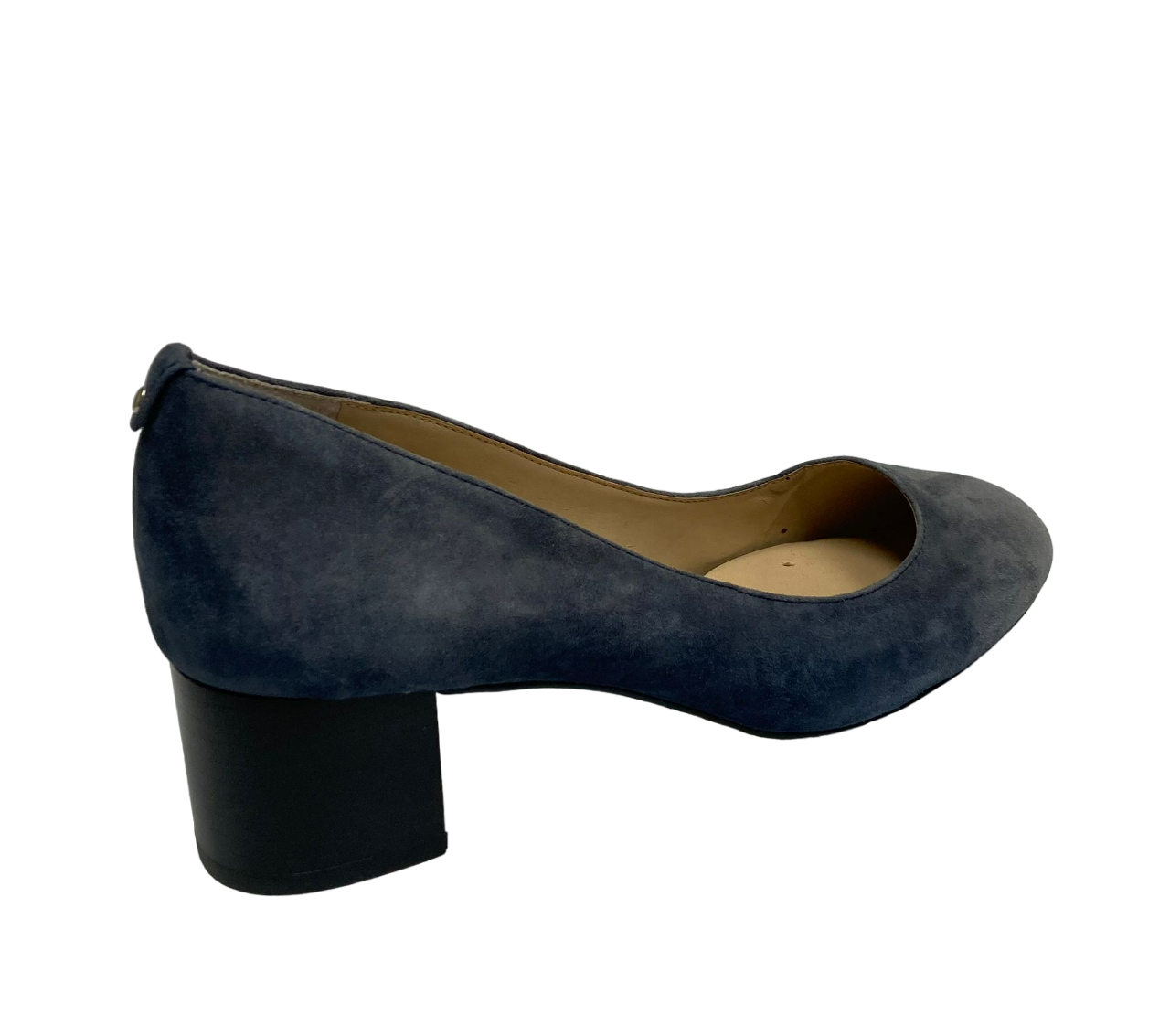 Escarpins à talon bloc pour femme Lands' End, bleu marine