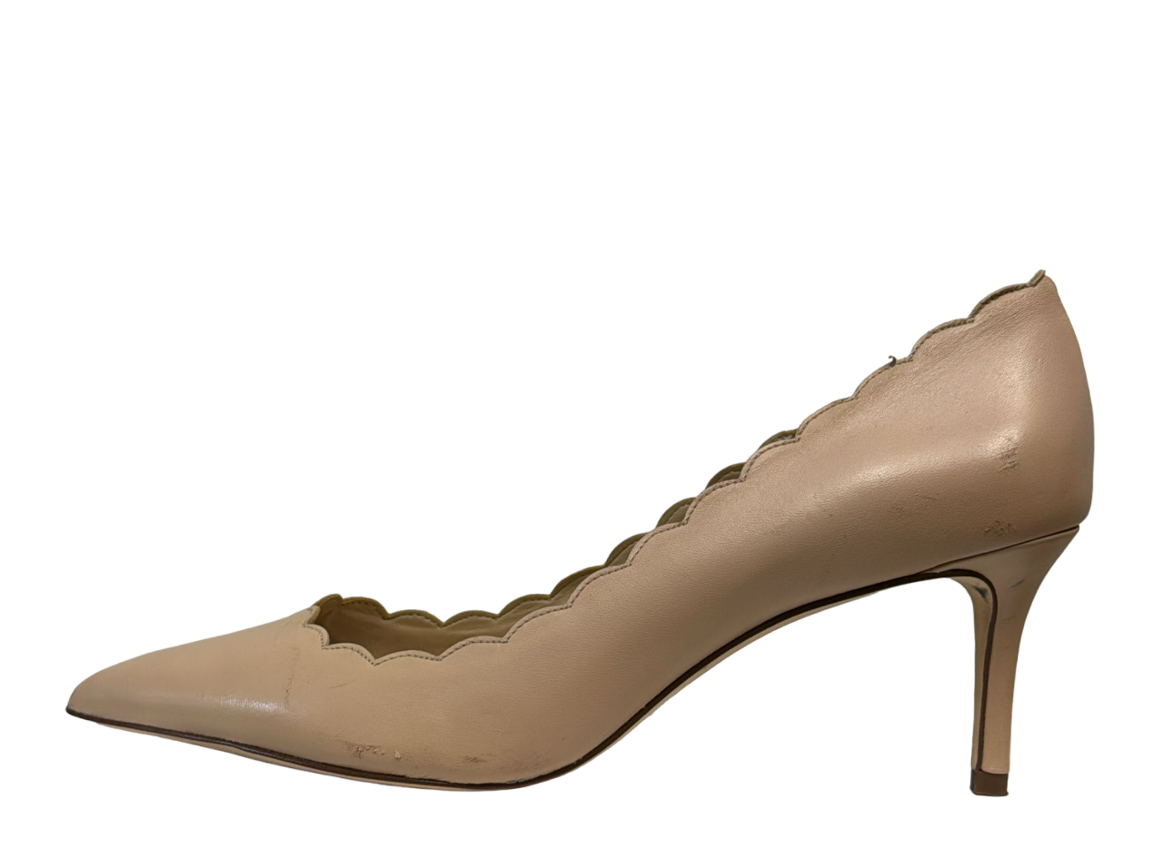 Zapatos de salón con punta en color nude para mujer de Lands End