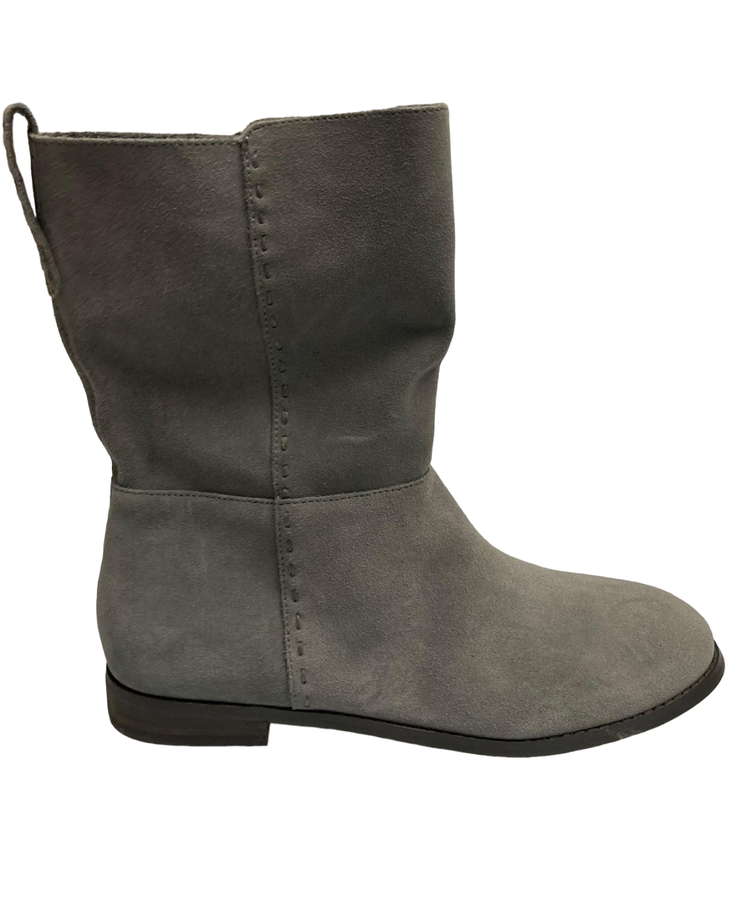 Bottes en daim souples pour femmes Lands End, graphite chaud