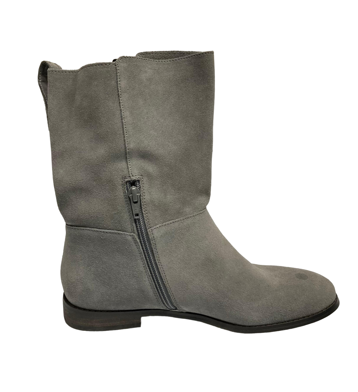 Bottes en daim souples pour femmes Lands End, graphite chaud