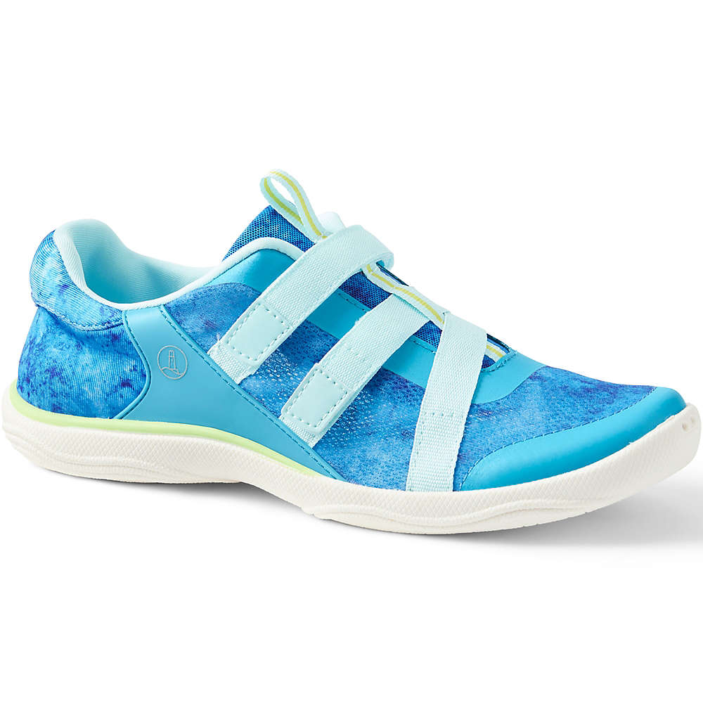 Chaussures d'eau pour femmes Lands End Turquoise Tie Dye