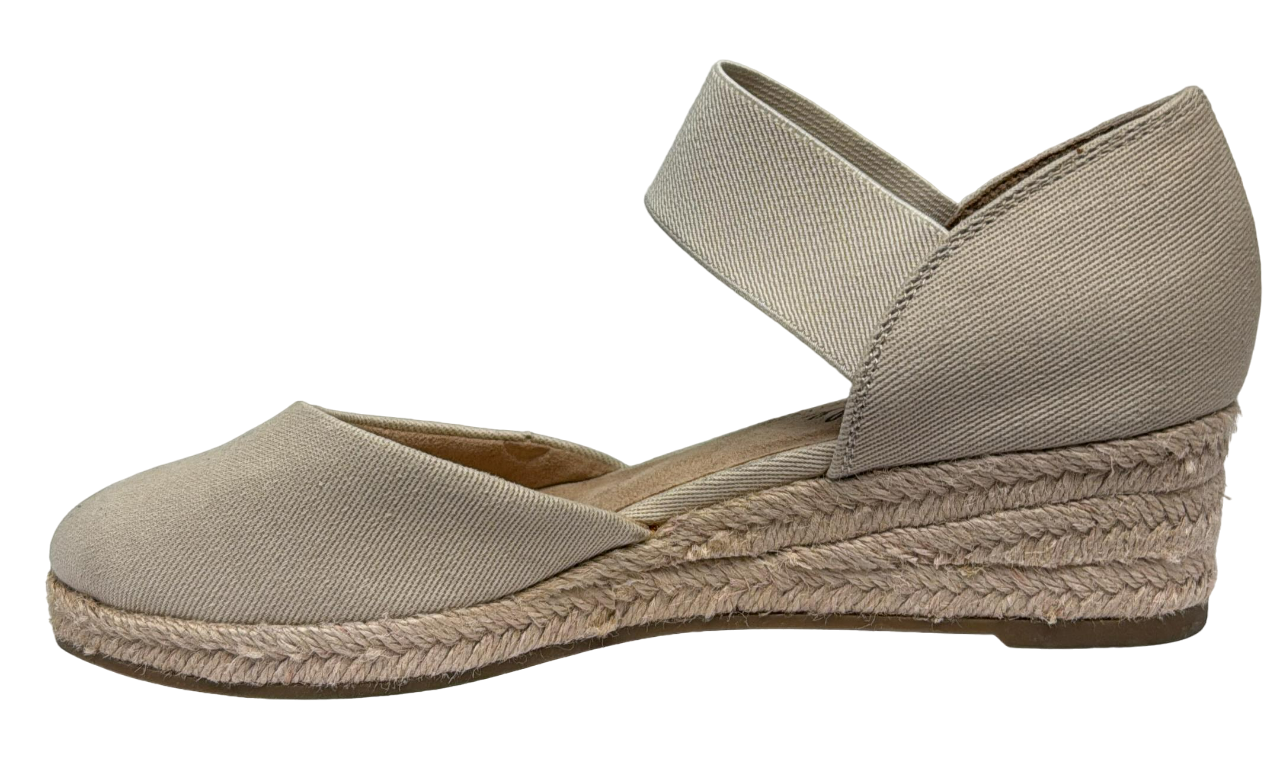 Sandalias con cuña y alpargatas Velocity 2.0 blancas para mujer de Lifestride