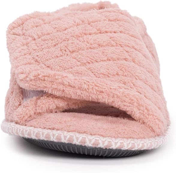 Pantuflas de microchenilla para mujer Marylou de Muk Luks, color rosa