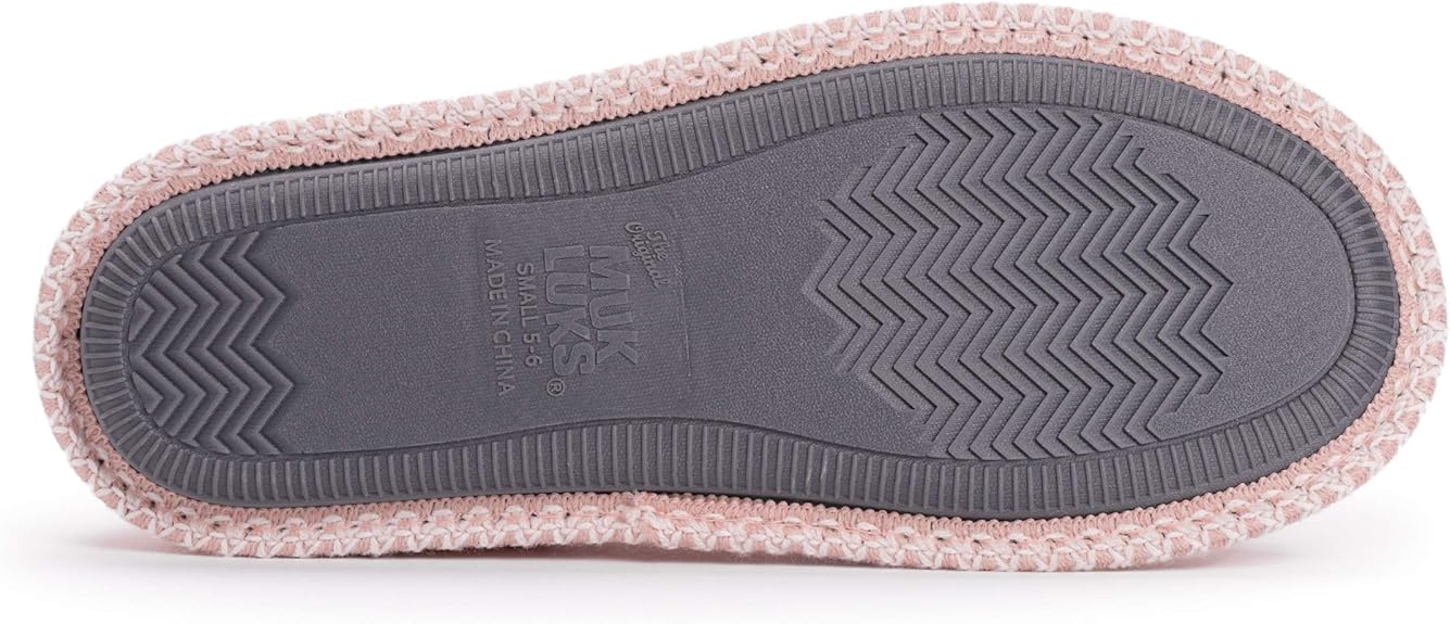 Muk Luks Marylou Women's Micro Chenille Slippers - Pink