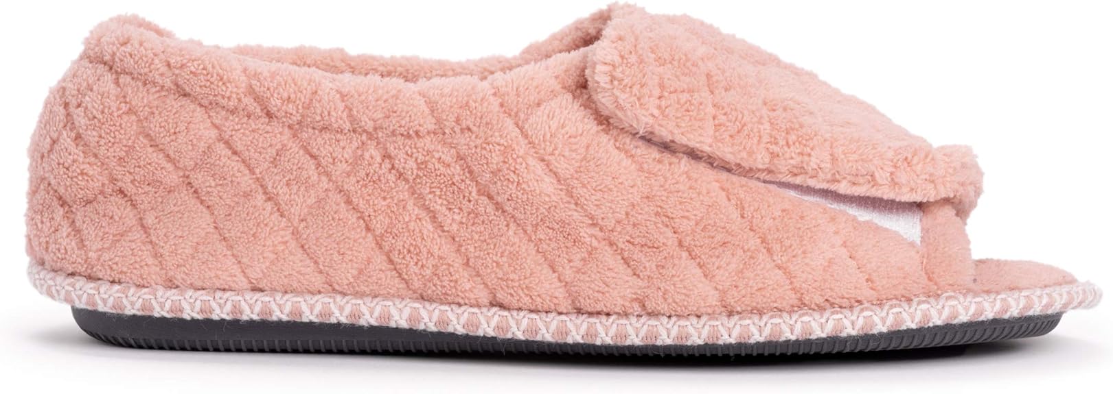 Pantuflas de microchenilla para mujer Marylou de Muk Luks, color rosa