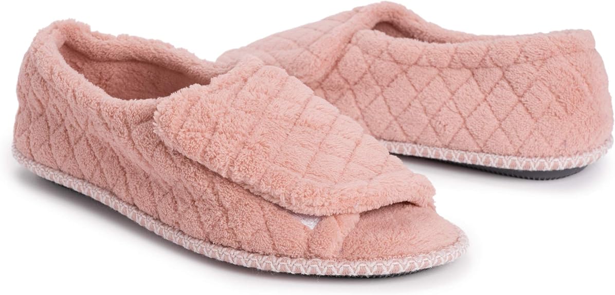 Chaussons en micro-chenille pour femmes Muk Luks Marylou - Rose