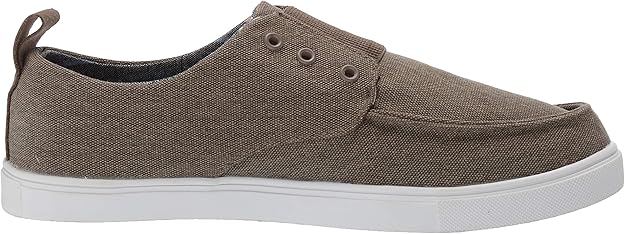 MUK LUKS Men's Billie Canvas Shoe-Khaki Slip On Loafers