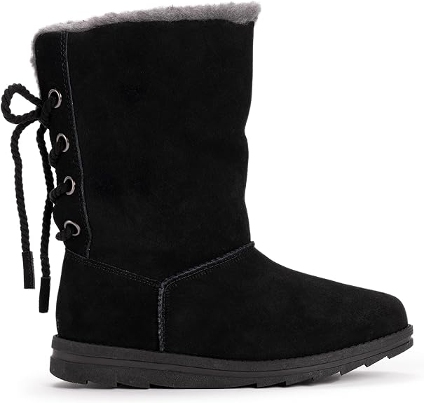 Muk Luks Women's Ziggy Rodeo Boots Fashion Black