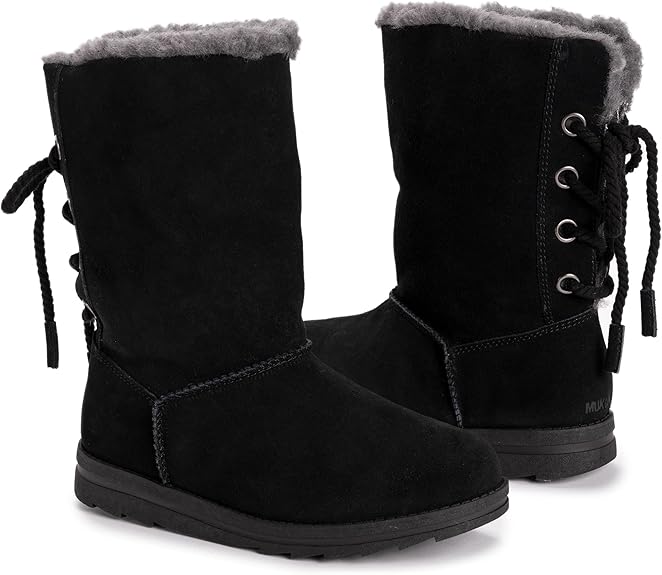 Muk Luks Women's Ziggy Rodeo Boots Fashion Black