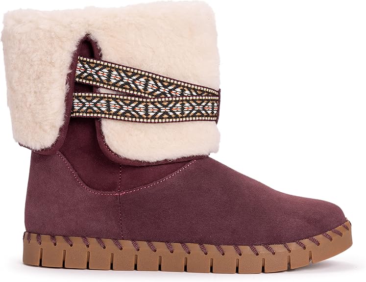 Muk Luks Women's Flexi Montauk Boots Fashion Bordeaux