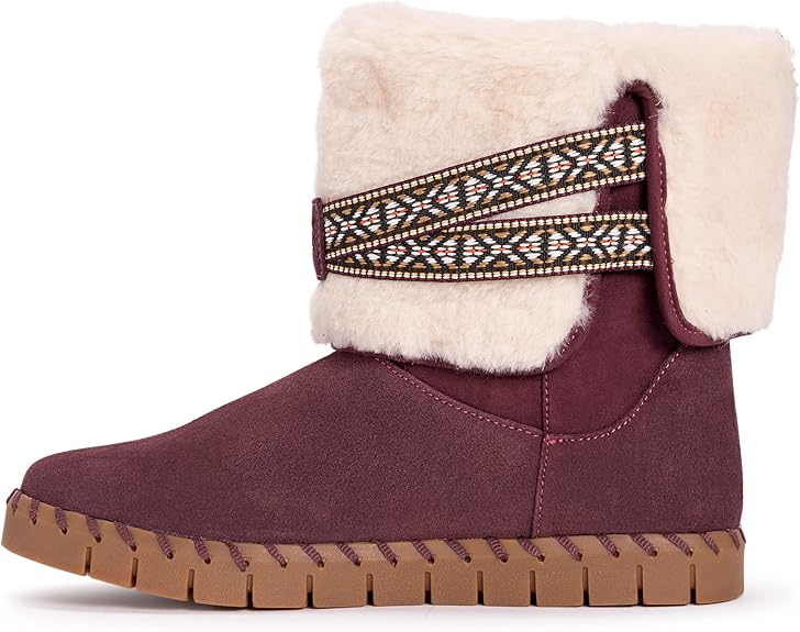 Muk Luks Women's Flexi Montauk Boots Fashion Bordeaux