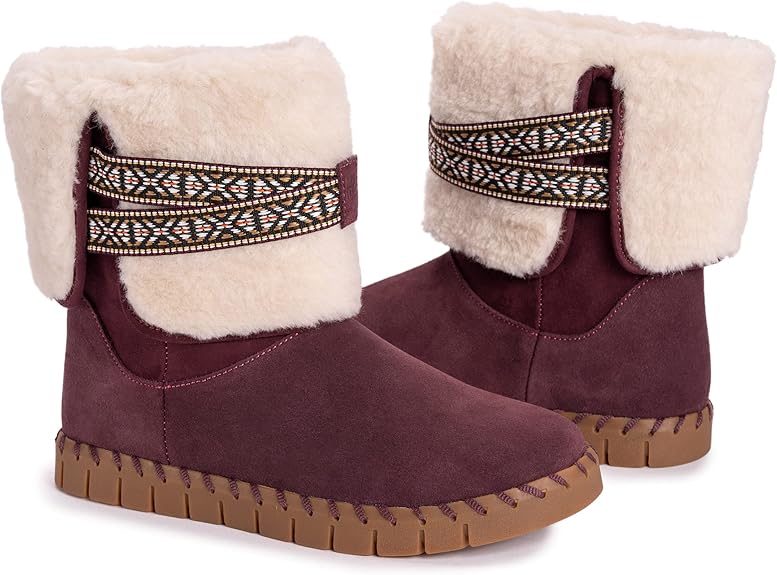 Muk Luks Women's Flexi Montauk Boots Fashion Bordeaux