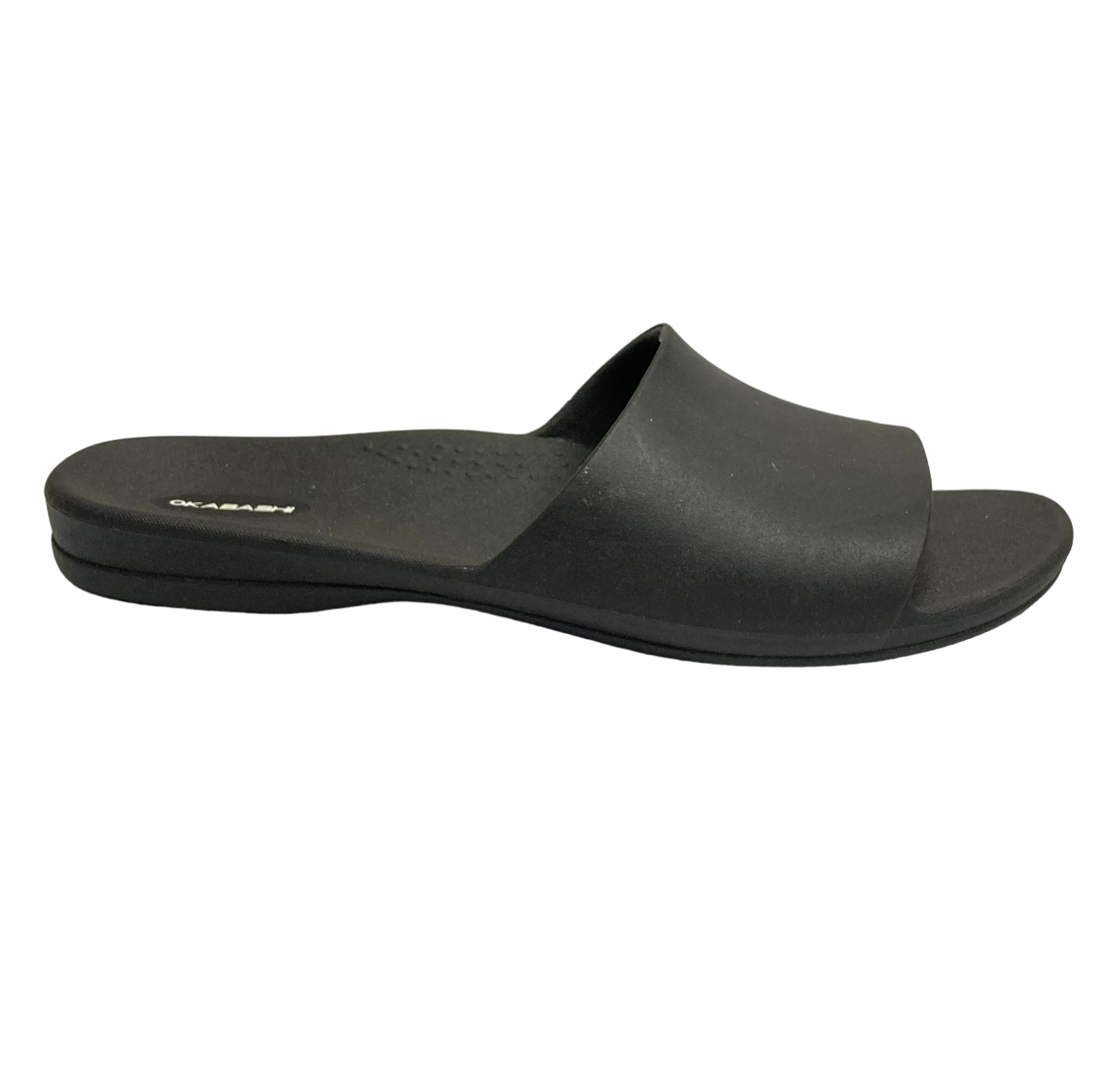 Okabashi Women's Black Slip on Sandals Slides