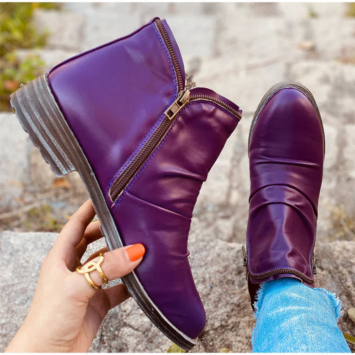 Bottines violettes pour femmes