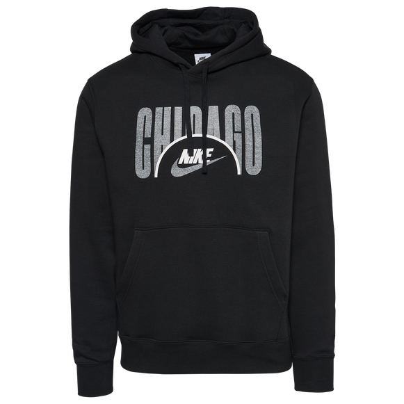 Sudadera con capucha de tejido polar Nike City Force Chicago, color negro CQ7247-010