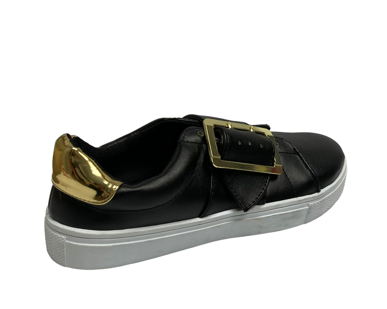 Qupid Women's Casual Shoe Black Golden