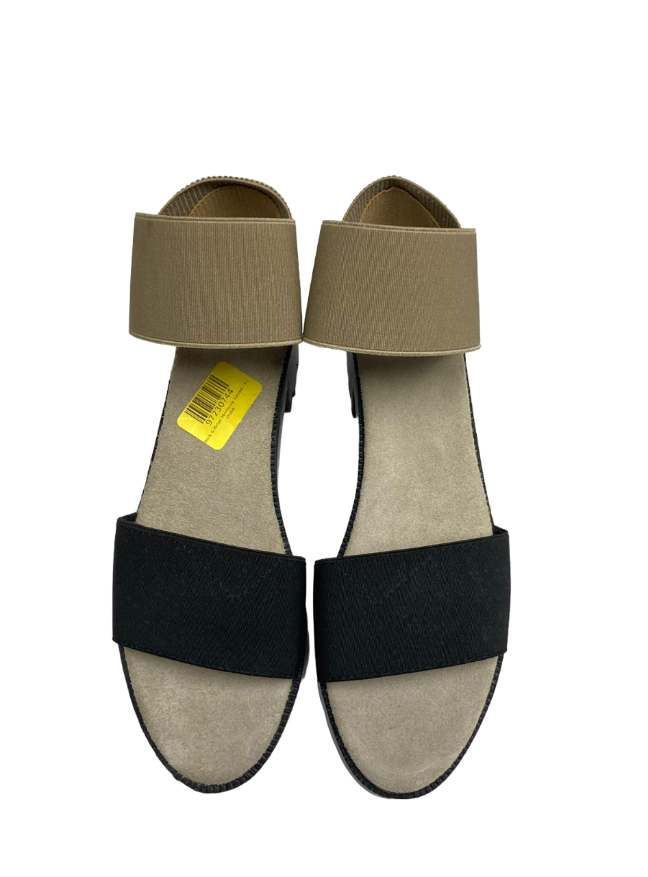 Sandalias Monterey para mujer en color negro y beige