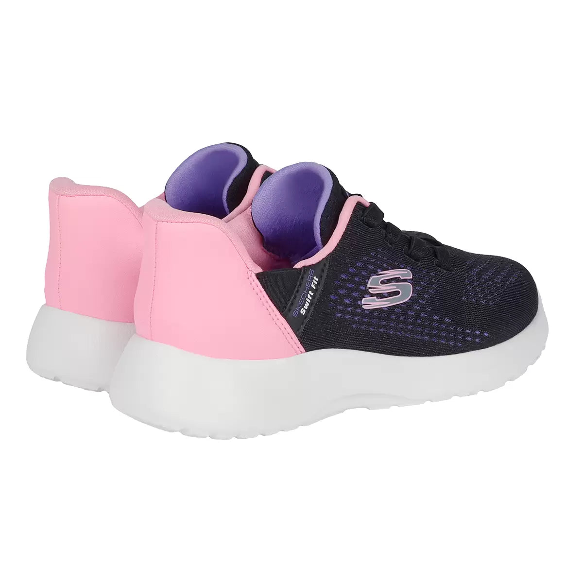 Baskets Swift Fit pour enfants de Skechers Noir / Rose