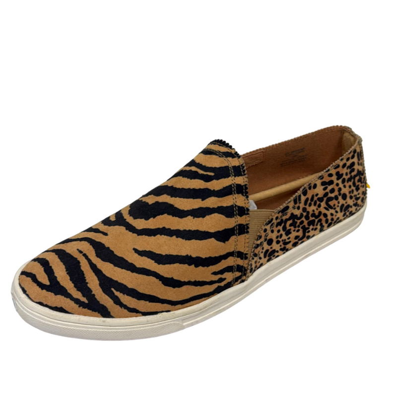 Sun Stone Women's Mariam Tiger Stripe Slip On Shoes