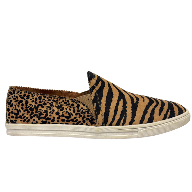 Sun Stone Women's Mariam Tiger Stripe Slip On Shoes